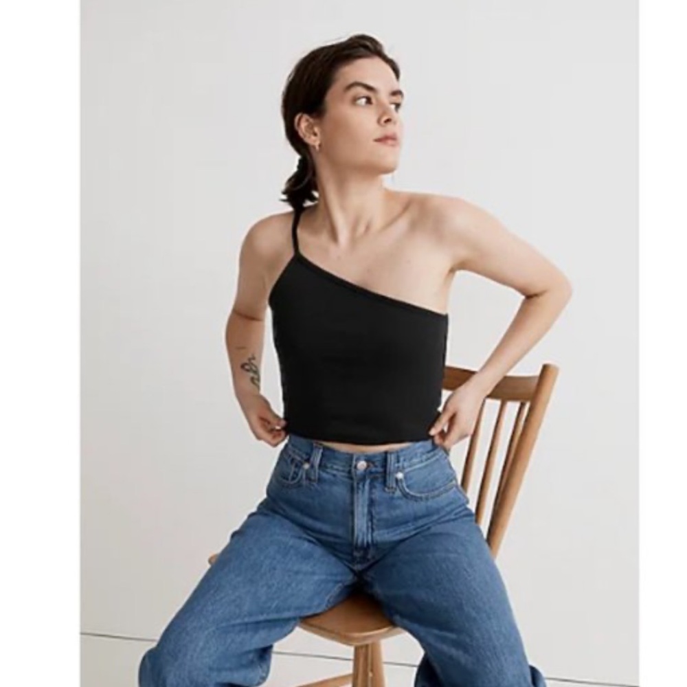 NWT Madewell one shoulder crop tank
